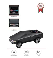 Torima D68 Siyah CyberTruck Araba Tasarımlı Bluetooth Hoparlör 15W Güçlü Ses RGB LED /TWS/USB