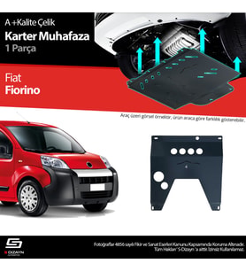 S-Dizayn Fiat Fiorino Çelik Karter Muhafaza 2008 Üzeri A+ Kalite (Karışık)