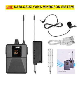 UHF KABLOSUZ YAKA MİKRAFON SİSTEMİ