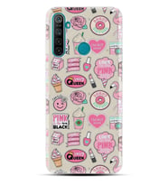Realme 5i 5 Pro 6i 7 Pro 8 Kılıf Desemli Silikon Donut Flamingo 1415
