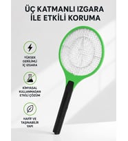 Yüksek Gerilimli Elektronik Sinek Raket – Sessiz, Kimyasız Ve Güvenli Kullanım
