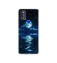 Reeder P13 Blue Max 2021 Kılıf Resimli Desenli Baskılı Silikon Kılıf Night Moon 1133