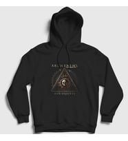 Presmono Unisex Siyah Eternal Arch Enemy Kapüşonlu Sweatshirt 11529tt