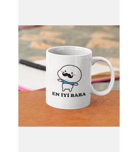 En İyi Baba Yazılı Kupa Bardak
