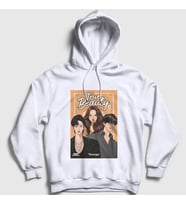 Presmono Unisex Beyaz Lim Ju Kyung True Beauty Kapüşonlu Sweatshirt 475907tt