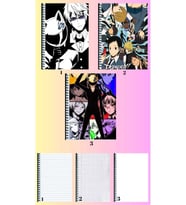 durarara 3 adet defter A4 büyük boy 72 sayfa çizgili_kareli_çizgisiz defter seti