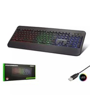 Hadron HDX2607 Rainbow Led Aydınlatmalı Kablolu Oyuncu Klavyesi Q Siyah