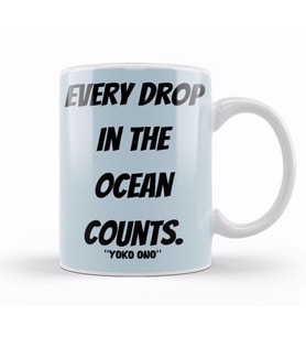 2 Yoko Ono Quote Lovers Gift Vintage Retro Rainbow Kupa Bardak Porselen