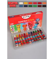 DEKOMUS İLE ORJINAL FATİH 12 RENKLİ PASTEL BOYA