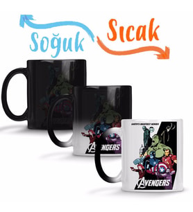 Avengers 2 Sihirli Kupa Bardak Porselen