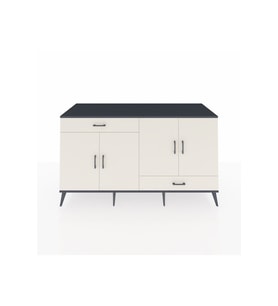 Kronos Konsol 5 Raflı 2 Çekmeceli 4 Kapaklı 176x59x99 Antrasit-Aytaşı