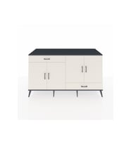 Kronos Konsol 5 Raflı 2 Çekmeceli 4 Kapaklı 176x59x99 Antrasit-Aytaşı