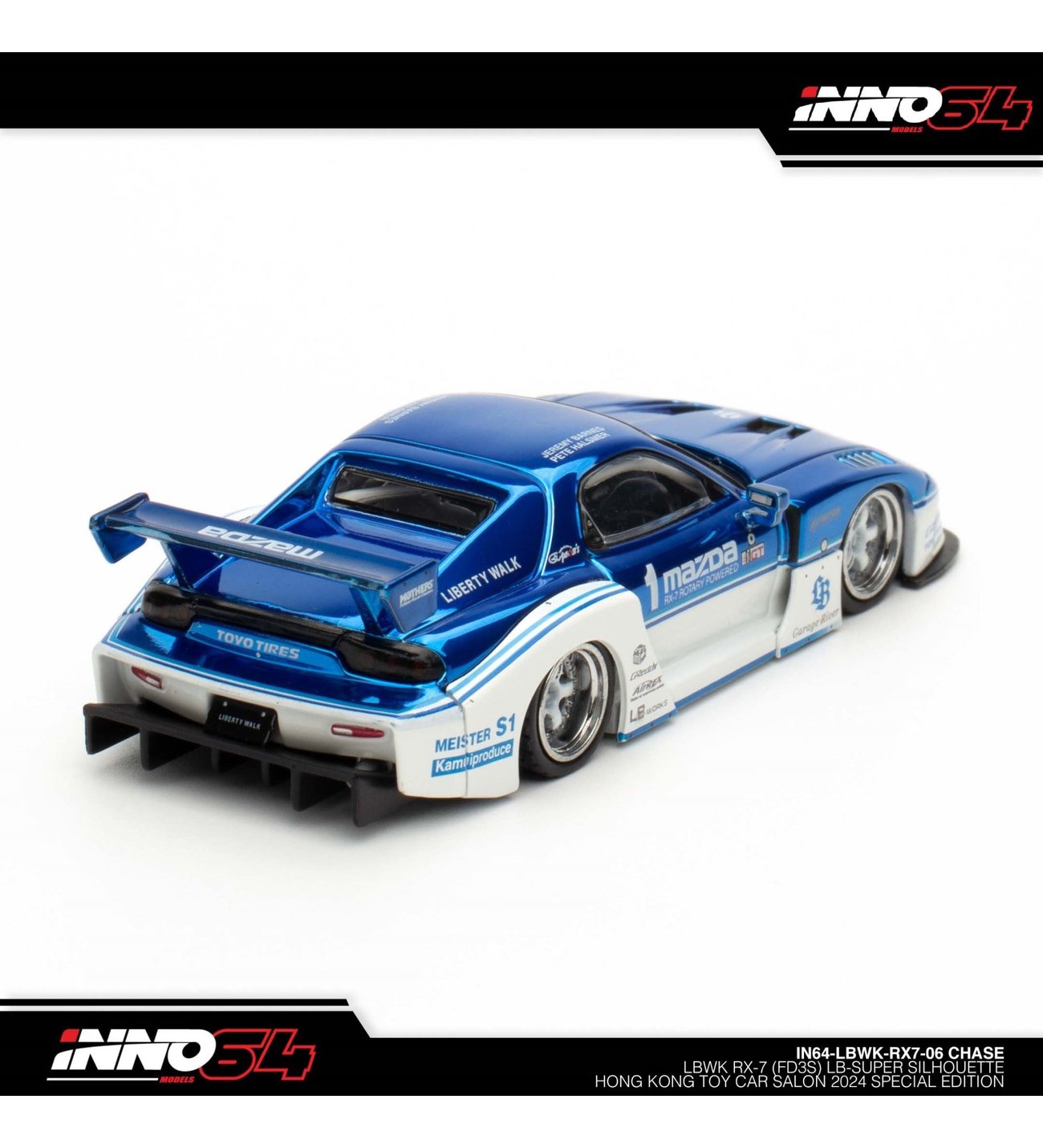 Inno 64 Models LBWK Mazda RX-7 LB-Super Silhouet !!Chase Araba!!