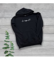 Coffee Göğüs Yazılı Unisex Oversize Siyah Sweatshirt