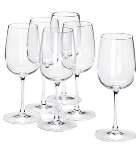 Beyaz şarap kadehi, cam, 32 cl, 6 adet