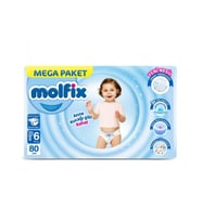 Molfix Mega Paket Bebek Bezi 6 Beden 15+ Kg 80 Adet