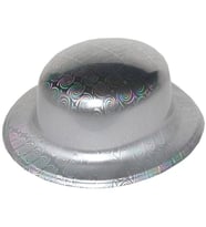 Gümüş Renk Hologramlı Plastik Yuvarlak Melon
