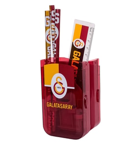 Galatasaray Lisanslı 7 Parça Kırtasiye Seti Kalem Kutulu