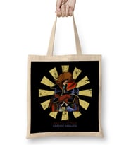 Captain Harlock Retro Japanese Bez Çanta Uzun Saplı