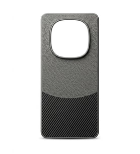Redmi Note 14 Pro ( 5G-4G) Deri Desenli Gri Kılıf