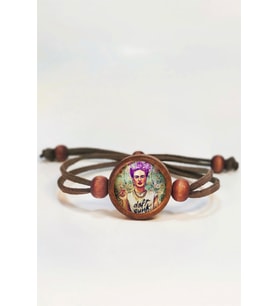 Tahtakolik Frida Kahlo Ahşap Bileklik Tek Ebat N11.55603