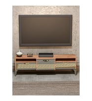 Tv Sehpası Tv Ünitesi 160 Cm Atlantik Çam Gold Mistral 5070
