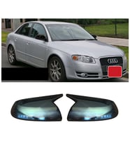 Audi A4 B7 Batman Yarasa Ayna Kapağı Piona Black 2005 2006 2007 2008