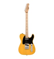 Squier 0373453550 Sonic Telecaster Elektro Gitar (Butterscotch Blonde)  Akçaağaç Klavye Siyah Pickguard ve Klasik Sarı Renk