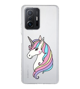 Xiaomi  Mi 11T  Kamera Korumalı Kapak Unicorn Tasarımlı Şeffaf  Kılıf