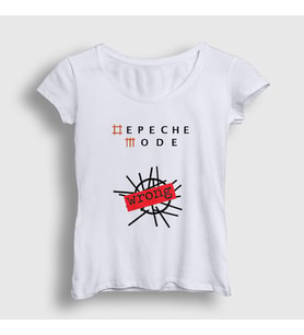 Presmono Kadın Beyaz Wrong Depeche Mode T-Shirt 141537tt (Beyaz)