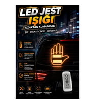 Uzaktan Kumandalı Araç LED Jest Işığı Çok Fonksiyonlu Dekoratif Sürüş Lambası