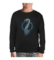 Vikings - Moon Hunter Siyah Çocuk Sweatshirt