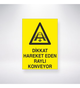Dikkat Hareket Eden Raylı Konveynor