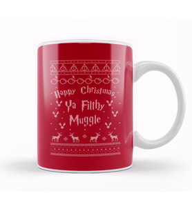 Harry Potter Christmas Sweater 01 Kupa Bardak Porselen