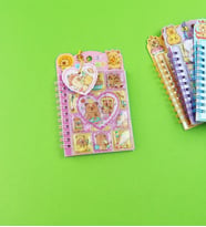 Capybara Tasarımlı Sulu Kapaklı Defter - 8 Sayfa Sticker Hediyeli (Pembe)