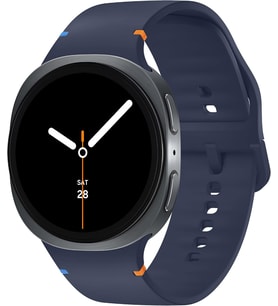 Samsung Galaxy Watch 9/8 (40mm/44mm) ve Watch 8 Classic (46mm) ile Uyumlu Konforlu ve Yumuşak Silikon Kordon (Lacivert)
