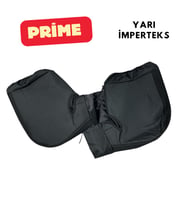 Motosiklet El Rüzgarlığı Yarı İmperteks- İçi  Kürklü + Reflektörlü Direksiyon Açık