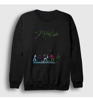 Presmono Unisex Siyah Street Stray Kids Sweatshirt 123051tt