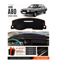 e-biz AUDI 80 (1986-1996) Uyumlu Torpido Koruma, Torpido Örtüsü, Torpido Kılıfı - Siyah-Kahverengi - AU001