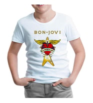 Bon Jovi - Guitar Beyaz Çocuk Tshirt