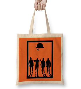 A Clockwork Orange Frame Movie Silhouette Bez Çanta Uzun Saplı