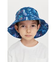 Benittokids Erkek Çocuk Desenli Bucket Şapka 7009 (Mavi)