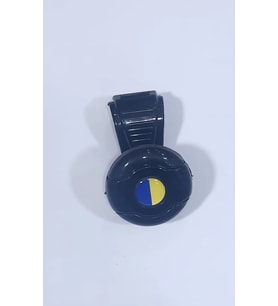 Siyah Dönebilen Vites Topuzu Sarı Lacivert Stickerlı