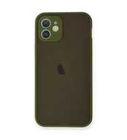 Apple iPhone 12 Mini Kılıf Montreal Silikon Kapak - Açık Yeşil