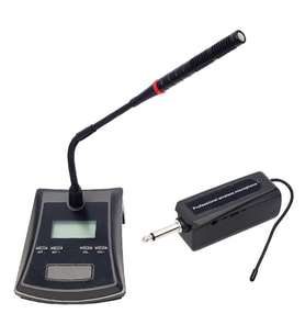 Ayt Gold Audio GX-751 UHF Ekranlı Wireless Kablosuz Kürsü Mikrofonu Kablosuz Mikrofon