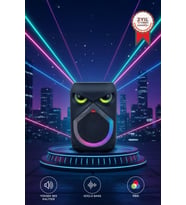 Torima D80 Kablosuz Taşınabilir Hoparlör 12W Rgb Işıklı Mikrofonlu Siyah