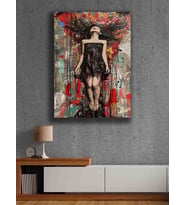 Koç stüdyo Modern tasarım kanvas tablo 50x70 (Çok Renkli)