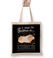 All I Want For Christmas Is A Guinea Pig Knit Pattern Bez Çanta Uzun Saplı