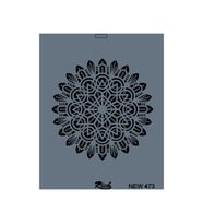 Rich New Seri N-473 Stencil 35x25 cm