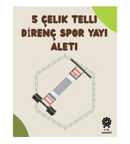 Mey İthalat® Ergonomik Tutma Yerli, Pedallı ve Ayarlanabilir Elastik Yaylı Spor Ekipmanı